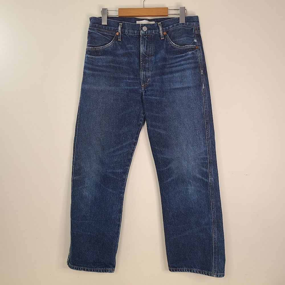 Wilfred x Citizens Of Humanity Liv straight crop blue jeans.